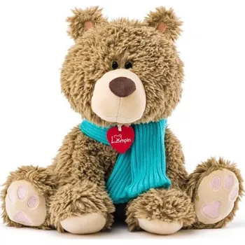 plyšák Lumpin Medvěd Bariboo s šálou velký, 30cm