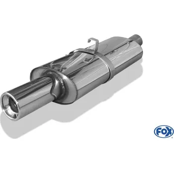 Tlumič výfuku Fox Sportauspuff koncový tlumič výfuku s koncovkou 1x90 Typ 13 pro Opel Astra F s motorem 1.4, 1.5 D, 1.6, 1.6 D, 1.8, 2.0 SLEVA 2%