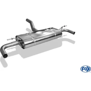 Tlumič výfuku Fox Sportauspuff koncový tlumič výfuku s koncovkou vyvedeno do OEM koncovek pro Mercedes třída A 245 2012- s motorem 1.6, 2.0 SLEVA 2%