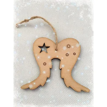 Vánoce Andělská křídla vánoční, 2 velikosti Rozměry: 11 cm Andělská křídla