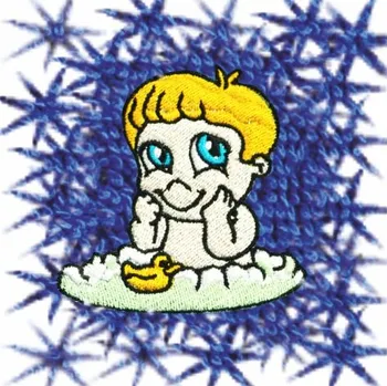 Sprchový závěs Dětský ručník s výšivkou QUALITY 400 g/m2 - DÍTĚ S KAČENKOU