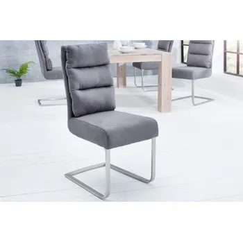 Jídelní židle Židle COMFORT GRAY (Čalouněná židle v šedé barvě.)