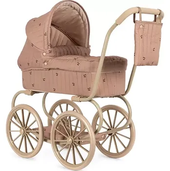 Kočárek pro panenku Kočárek pro panenky Konges Sløjd MINNIE DOLL PRAM KS101956 růžová 34X, vel. ONE SIZE