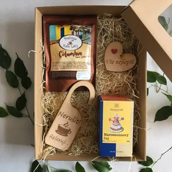 Dárkový potravinový koš Dárkové balení k narozeninám Druh mletí kávy: Espresso