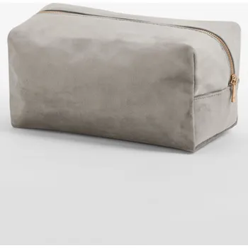 Kosmetická taška Bag Base Kosmetická taštička Samet Světlý popel M