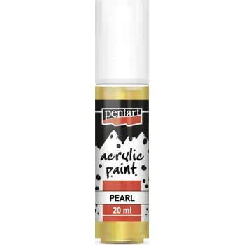 Vodová barva Pentart Akrylová barva perleťová PENTART 20 ml ŽLUTÁ
