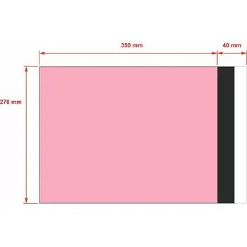 Obálka PLASTOVÉ OBÁLKY 270x350 mm růžové (10 ks)