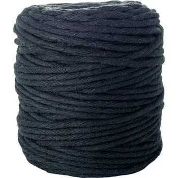 Set školních potřeb Sznurek bawełniany czarny 5mm x 100m do makramy SBK-14, Aliga