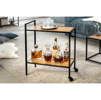 Jídelní stůl Stolek - servírovací vozík na kolečkách.