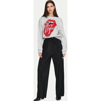 Dámská mikina ONLY Mikina Rolling Stones 15345927 Šedá Regular Fit S