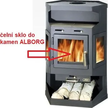 Krbová kamna ABX - čelní sklo do kamen ALBORG
