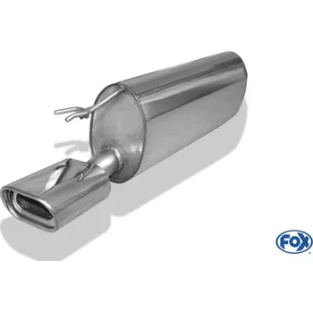 Tlumič výfuku Fox Sportauspuff koncový tlumič výfuku s koncovkou 135x80 Typ 53 pro Fiat Bravo s motorem 1.4, bez výřezu v nárazníku SLEVA 2%