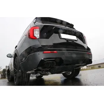 Tlumič výfuku Fox Sportauspuff koncový tlumič výfuku s koncovkou 2x90 Typ 25 černá na obou stranách pro Ford Explorer 2019- s motorem 3.0 SLEVA 2%