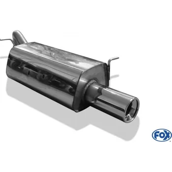 Tlumič výfuku Fox Sportauspuff koncový tlumič výfuku s koncovkou 1x90 Typ 13 pro Hyundai Getz s motorem 1.1, 1.3, 1.5 CRDi, 1.6 SLEVA 2%