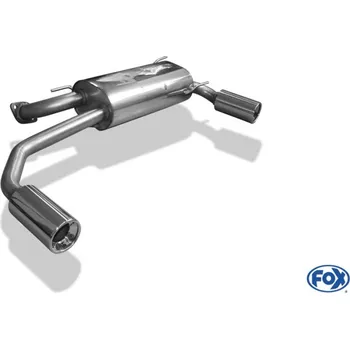 Tlumič výfuku Fox Sportauspuff koncový tlumič výfuku s koncovkou 1x90 Typ 13 na obou stranách pro Mazda MX5 NA s motorem 1.5, 1.6, 1.8 SLEVA 2%