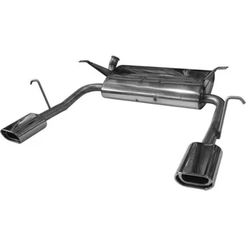 Tlumič výfuku Fox Sportauspuff koncový tlumič výfuku s koncovkou 135x80 Typ 53 na obou stranách pro Renault Laguna II s motorem 1.6, 1.8, 1.9 D, 2.0, 3.0 V6, Limousine SLEVA 2%