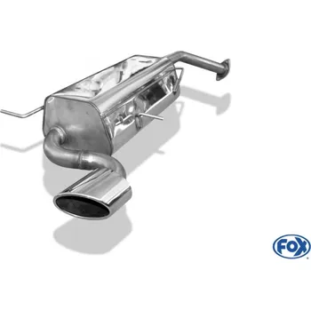 Tlumič výfuku Fox Sportauspuff koncový tlumič výfuku s koncovkou 115x85 Typ 38 pro Mazda Xedos 6 s motorem 2.0 SLEVA 2%