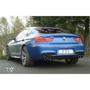 Tlumič výfuku Fox Sportauspuff koncový tlumič výfuku s koncovkou 2x90 Typ 12 na obou stranách pro BMW řada 6 F06, F12, F13 s motorem 3.0 SLEVA 2%