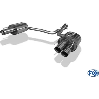 Tlumič výfuku Fox Sportauspuff koncový tlumič výfuku s koncovkou 2x90 Typ 25 na obou stranách pro Lexus IS F 2005- s motorem 5.0 SLEVA 2%
