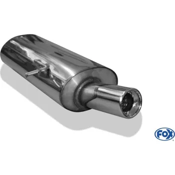 Tlumič výfuku Fox Sportauspuff koncový tlumič výfuku s koncovkou 1x90 Typ 13 pro Volkswagen Sharan 7M 11/1995- s motorem 1.9 TDI, 2.8 SLEVA 2%