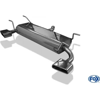 Tlumič výfuku Fox Sportauspuff koncový tlumič výfuku s koncovkou 145x65 Typ 59 na obou stranách pro Subaru XV s motorem 2.0, 2.0 D SLEVA 2%