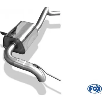 Tlumič výfuku Fox Sportauspuff koncový tlumič výfuku s koncovkou 1x70 Typ 10 skrytá pro Renault Megane III 2009- s motorem 2.0 SLEVA 2%
