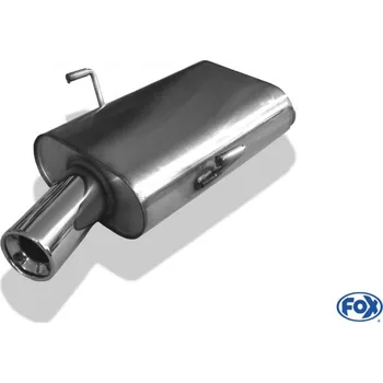 Tlumič výfuku Fox Sportauspuff koncový tlumič výfuku s koncovkou 1x90 Typ 13 pro Peugeot 406 406 Limousine, Coupe s motorem 1.6, 1.8, 2.0 SLEVA 2%