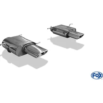 Tlumič výfuku Fox Sportauspuff koncový tlumič výfuku s koncovkou 150x70 Typ 53 na obou stranách pro Maserati 3200GT s motorem 3.2 SLEVA 2%