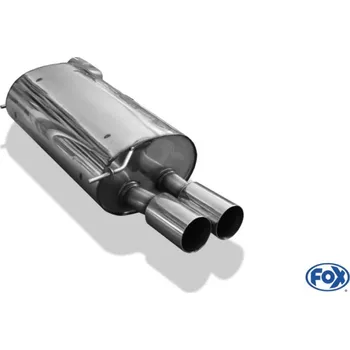 Tlumič výfuku Fox Sportauspuff koncový tlumič výfuku s koncovkou 2x90 Typ 10 pro BMW řada 7 E65 s motorem 3.6, 4.4 SLEVA 2%