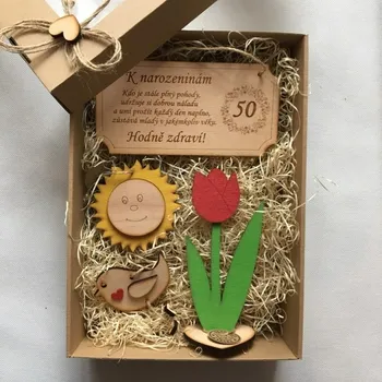 Dárková krabička Dárková sada k jubileu pro ženy