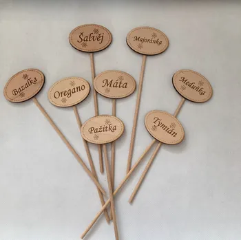 Zápich do bylinek ovál Bylinka: Koriandr