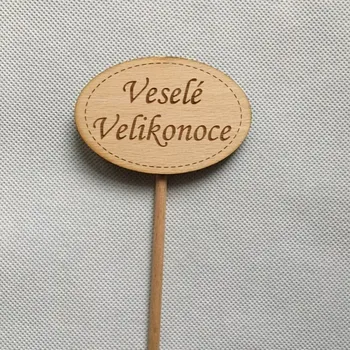 Velikonoční dekorace Zápich Velikonoční ovál