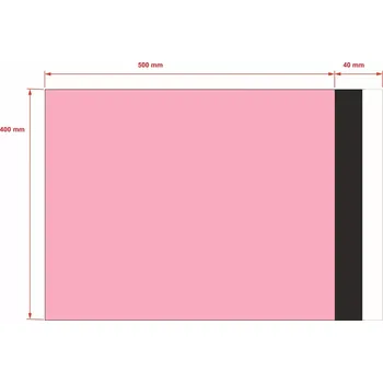 Obálka PLASTOVÉ OBÁLKY 400x500 mm růžové od 10 ks