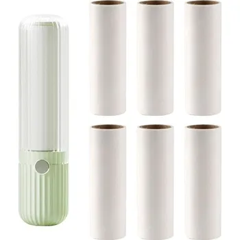 Odžmolkovač Balení 7 mini válečků na žmolky, opakovaně použitelné válečky na žmolky na cesty, opakovaně