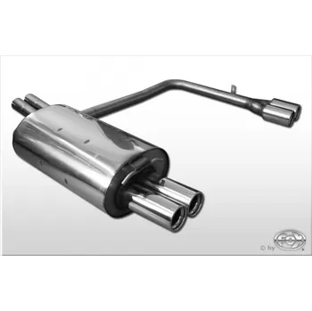 Tlumič výfuku Fox Sportauspuff koncový tlumič výfuku s koncovkou 2x76 Typ 13 na obou stranách pro BMW X3 s motorem 2.0 D, 2.5, 3.0, 3.0 d SLEVA 2%