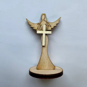 Vánoční dekorace Smuteční Andílek 7,5 cm v podstavci