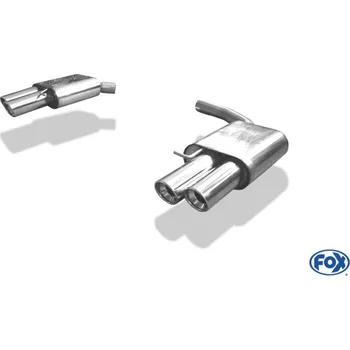 Tlumič výfuku Fox Sportauspuff koncový tlumič výfuku s koncovkou 2x90 Typ 17 na obou stranách pro Audi A4 B8 2007- s motorem 3.2 SLEVA 2%