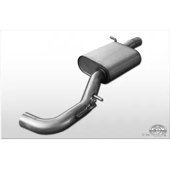 Tlumič výfuku Fox Sportauspuff středový tlumič výfuku pro Audi A3 8P 2006- s motorem 1.8, 2.0, 2.0 TDI SLEVA 2%