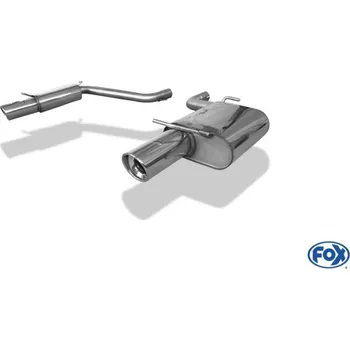 Tlumič výfuku Fox Sportauspuff koncový tlumič výfuku s koncovkou 1x100 Typ 17 na obou stranách pro Chrysler 300C s motorem 3.5 SLEVA 2%
