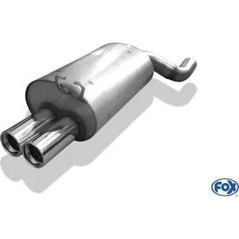 Tlumič výfuku Fox Sportauspuff koncový tlumič výfuku s koncovkou 2x80 Typ 13 pro Mercedes SL 129 s motorem 2.8, 3.0, 3.2, 5.0 SLEVA 2%