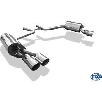Tlumič výfuku Fox Sportauspuff koncový tlumič výfuku s koncovkou 2x90 Typ 25 na obou stranách pro Mercedes CLS C219 s motorem 3.0 CDI, 3.5, 5.0 SLEVA 2%