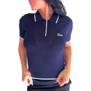 Dámské tričko Dámské polo tričko Guess V5GP00 modré modrá L