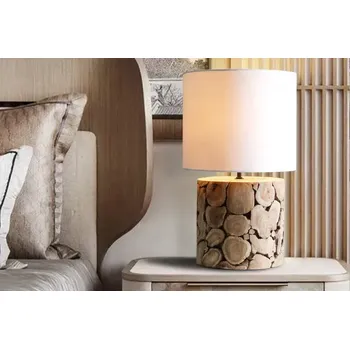 Stojací lampa Stolní lampa Pure Nature (Designová lampa na stůl se dřevem 45cm.)