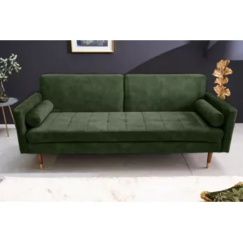 Sedací souprava Sedačka COTURE GREEN (Rozkládací sedačka na spaní zelená 196cm.)