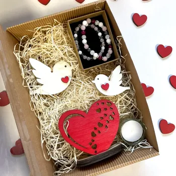 Kosmetická sada Dárková sada s náramky z minerálů 2 ks v balení