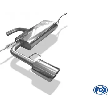 Tlumič výfuku Fox Sportauspuff koncový tlumič výfuku s koncovkou 129x106 Typ 32 vlevo pro Seat Altea XL s motorem 1.2 TSI, 1.4, 1.6, 1.6 TDI, 1.8 TFSI, 1.9 TDI, 2.0 FSI, 2.0 TDI SLEVA 2%