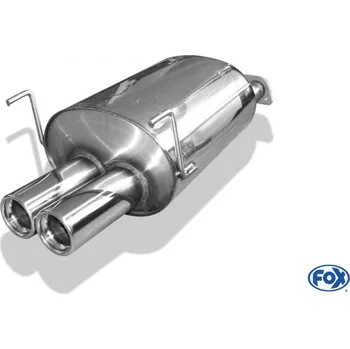 Tlumič výfuku Fox Sportauspuff koncový tlumič výfuku s koncovkou 2x76 Typ 13 pro Honda CRX III 1991- s motorem 1.6 (EG2), 1.6 (EH6) SLEVA 2%
