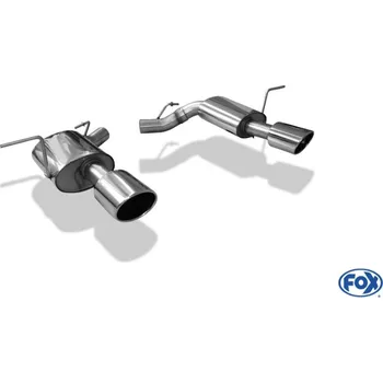 Tlumič výfuku Fox Sportauspuff koncový tlumič výfuku s koncovkou 129x106 Typ 44 na obou stranách pro Jeep Grand Cherokee WK -2014 s motorem 6.4 SRT8 SLEVA 2%