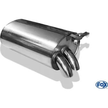 Tlumič výfuku Fox Sportauspuff koncový tlumič výfuku s koncovkou 2x55 typ 28 pro Mercedes SL 129 s motorem 2.8, 3.0, 3.2, 5.0 SLEVA 2%
