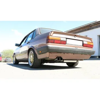 Tlumič výfuku Fox Sportauspuff koncový tlumič výfuku s koncovkou 2x76 Typ 14 pro Audi 90 85 -08/1984 s motorem 1.8, 2.0, 2.2 SLEVA 2%